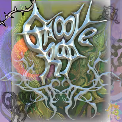 A digital art piece titled "groove"